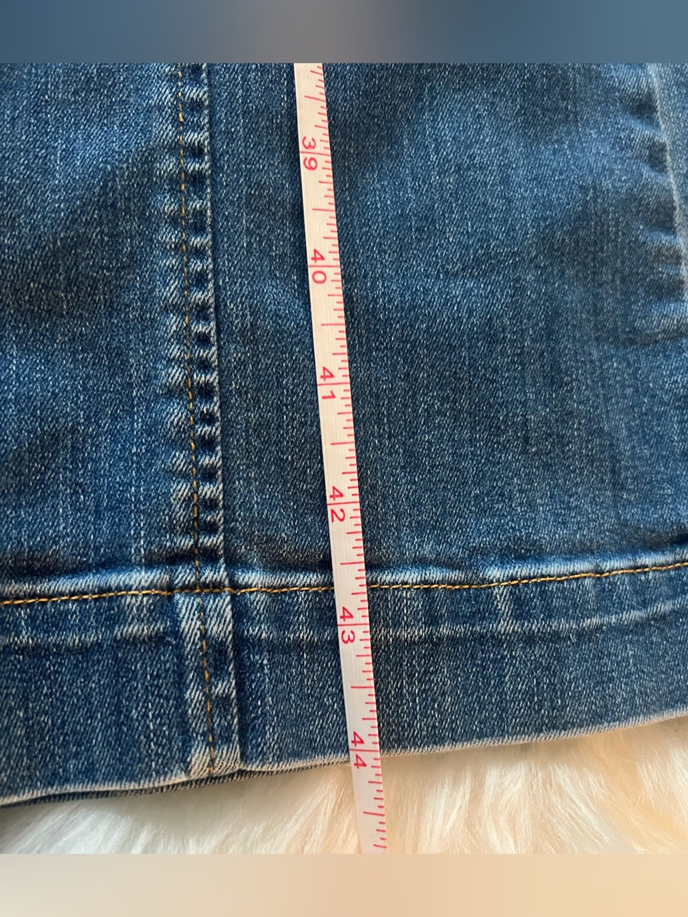 SPANX seamed wide leg vintage indigo jeans size XS - Picture 10 of 12